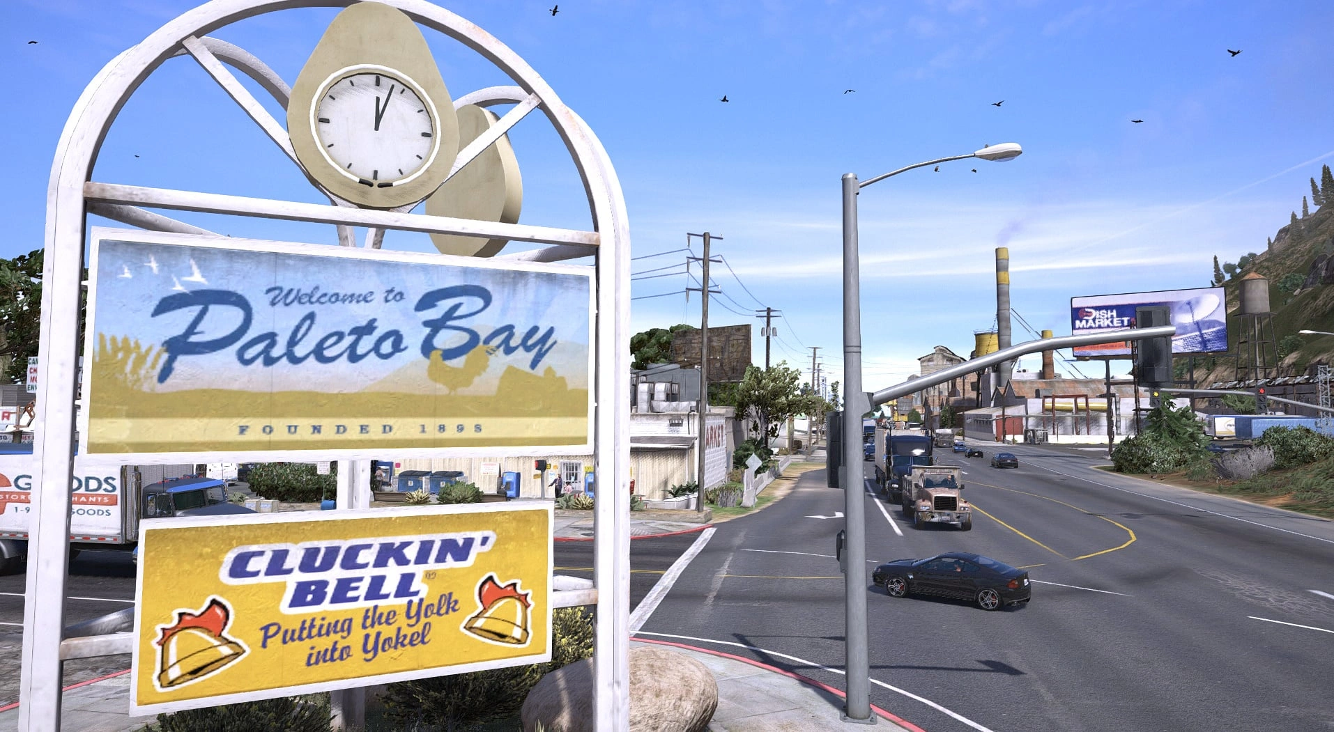 Vista ilustrativa de Paleto Bay publicada pelo autor do mod Paleto Bay a Live
